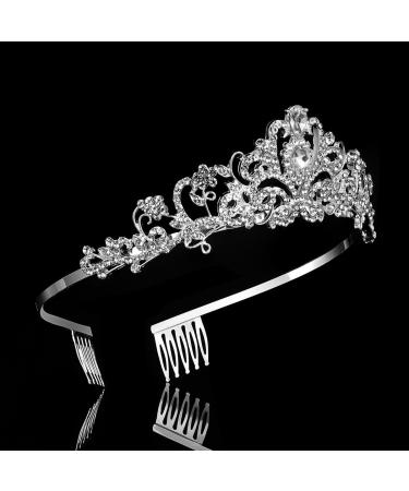 Crystal Tiara 2 Pack - Rhinestone Crown Headbands for Weddings & Birthdays | Elegant Bridal Accessories - Buy Online on SooperMarket.com