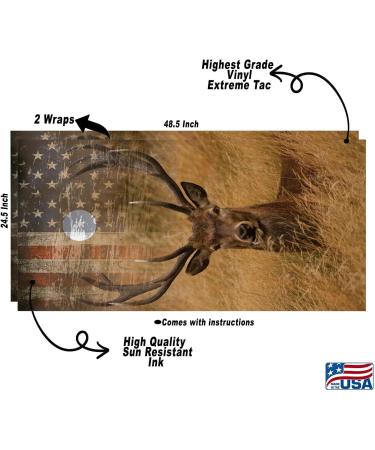 Cornhole Board Vinyl Wrap Decals (Set of 2) Patriotic Bean Bag Toss Wrap Stickers (Deer) - Buy Online on SooperMarket.com