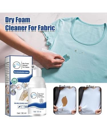 Clothing Dry Foam Cleaner Clothing Dry Cleaning Spray Dry Foam Cleaner Stain Remover Clothes Multi-Purpose Dry Cleaning Clothing Cleansing Foam Rinse-Free Agent (3pcs) - Buy Online on SooperMarket.com