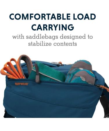 Luffwear Hundred Backpack | Comfortable Saddlebag for Medium Dogs | Front Range Day Pack - Blue Moon Size M - Buy Online on SooperMarket.com