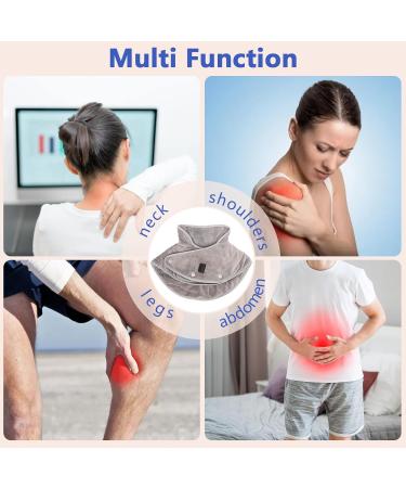 Electric Heating Pad for Neck & Shoulder Relief | 3-Level Temperature Control | Portable Heating Pad for Back Pain - Buy Online on SooperMarket.com