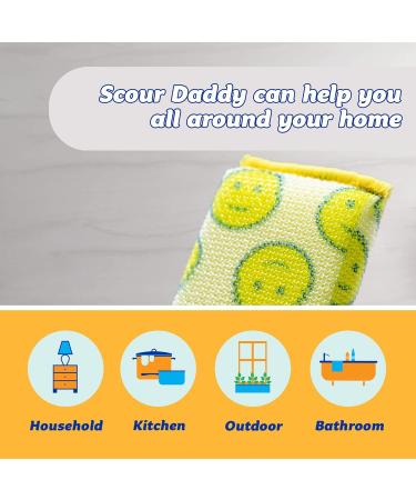 Scrub Daddy XL Scour Daddy: Non-Scratch Heavy Duty Scouring Pads - Perfect Alternative to Metal Scourers for Washing Dishes - Buy Online on SooperMarket.com