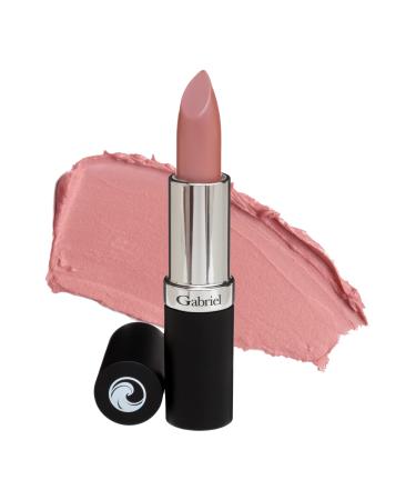Gabriel Cosmetics Lipstick (Nude - Light Flesh Tone/Cool Cr me) Natural Paraben Free Vegan Gluten-free Cruelty-free Non GMO High performance and long lasting Infused with Jojoba Seed Oil and Aloe .13 oz.
