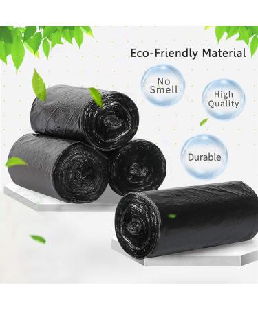Fyy Garbage Bags with Handle - 100 Pack 6 Gallon Waste Bags for Bathroom Kitchen Office - 52x70 cm Black - Buy Online on SooperMarket.com