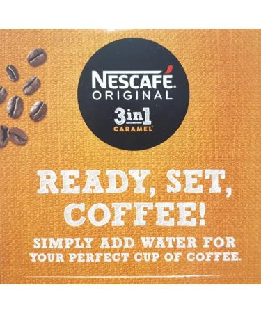 Nescafe Original 3 in 1 Caramel Instant Coffee 1 Cup Stick Sachets (120) - Buy Online on SooperMarket.com