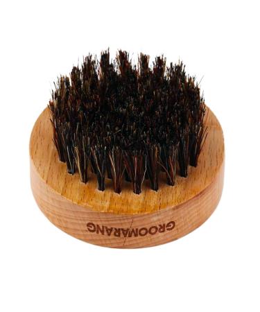 Groomarangs Luxury O Boar Beard Brush - Wild Boar Bristles Grooming Gift for Men - International Shipping - Buy Online on SooperMarket.com