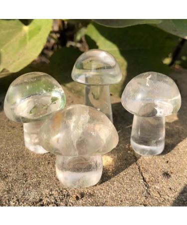 Home Decoration 40-50mm Crystal Mushroom Natural Clear Quartz Mushrooms Lovely Rose Crystal Gemstone Agaric Home Decoration Stones kaixun 1pc - Buy Online on SooperMarket.com