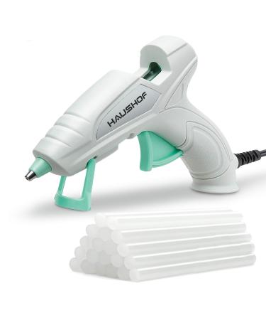 HAUSHOF Mini Hot Glue Gun Kit with Hot Glue Sticks (20-Piece)  for Home Decoration & Crafts & Quick Repairs  20W  120V