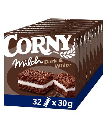 Cereal bar Corny Milk Dark & White milk sandwich with cocoa and milk cream 32x30g