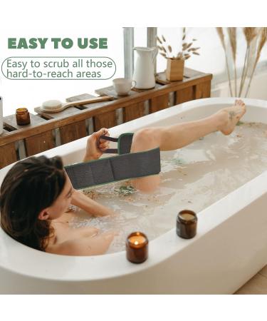 Liseternal Shower Back Scrubber for Women - Exfoliating Body Scrubber with Thickened Sponge - Machine Washable - 39.4'' x 4.9 - Buy Online on SooperMarket.com