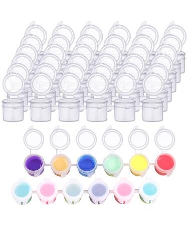 36 Paint Pots with Lids  YGAOHF 5ml/0.17oz Large Empty Paint Pots with Lids  Easy Open Acrylic Paint Container Paint Strips for Kids Classroom School Painting Art Supplies 6 Strips
