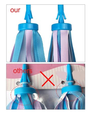 PLATT Kids Bicycle Handlebar Streamers | Colorful Tassel Ribbons for Girls Boys Bike/Scooter Handgrip - Purple 1 Pair - Buy Online on SooperMarket.com