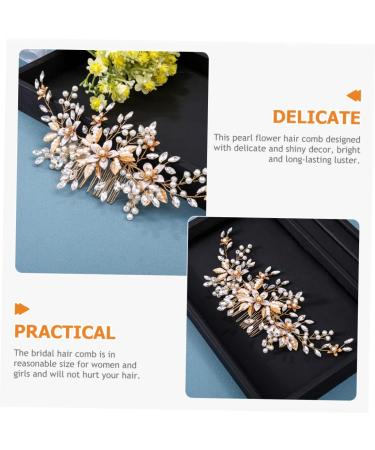 FOYTOKI Headgear Bridal Hair Decor Wedding Headdress Bride Wedding Hair Comb Wedding Headpiece Bridal Headpieces for Wedding Bride Hair Comb Bridal Hair Comb Wedding Hair Accessories - Buy Online on SooperMarket.com