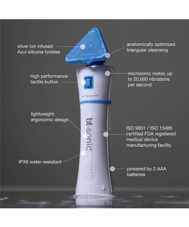 bt-Sonic Ultrasonic Cleansing Brush - Professional Grade, Water Resistant, Hygienic Silicone Head - CE Safety Tested - Buy Online on SooperMarket.com