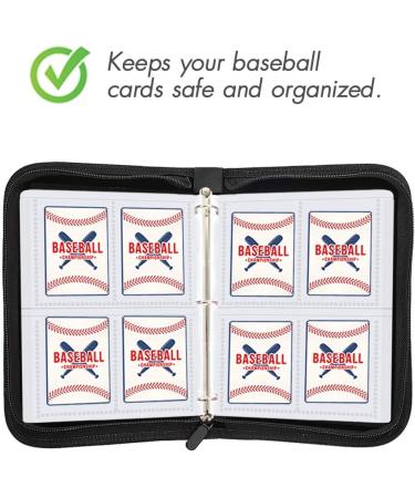 POKONBOY 4-Pocket Baseball Card Binder Sleeves for Trading Cards - Holds Up to 400 Cards - Buy Online on SooperMarket.com