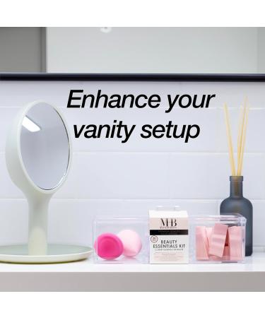 EXPRESSIONS 30pc Beauty Essentials Kit - Includes Beauty Blenders Makeup Sponges & Lip Applicators w/Organizer - Assorted Cosmetic Applicator Set | Professional Beauty Tools + Accessories - Buy Online on SooperMarket.com