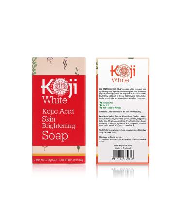 Pure Kojic Acid Skin Brightening Soap - 2 Bars for Glowing Skin, Dark Spots, Uneven Tone - Maximum Strength Formula, SLS and Paraben-Free - Dermatologist Tested - Buy Online on SooperMarket.com