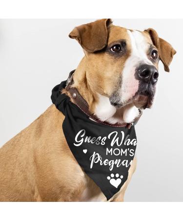 Pregnancy Announcement Dog Bandana Set for Dog Lovers - Gender Reveal Photo Prop and Pet Scarf Decorations - Pack of 2 - Buy Online on SooperMarket.com