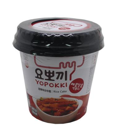 Yopokki Korean Rice Cake with Hot Sauce (Spicy Topokki) 140g