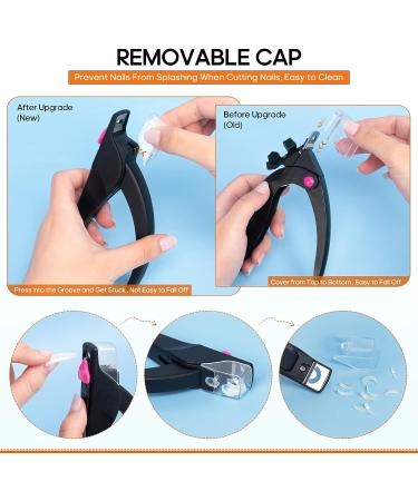 AORAEM Adjustable Nail Clippers & File - False Nail Cutter Tool for Extensions - Home DIY Black - Buy Online on SooperMarket.com