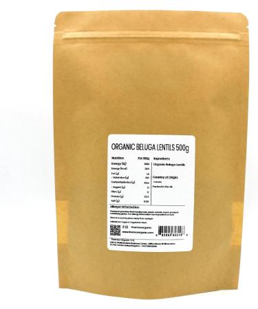 Certified Organic Beluga Lentils 500g - Raw Vegan, GMO-Free - Thames Organic - Buy Online on SooperMarket.com