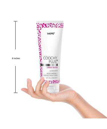 Coochy Plus Sweet Bliss Shaving Cream 8oz - Rash-Free Moisturizing Formula for Bikini Line, Armpit & Pubic Area - Buy Online on SooperMarket.com