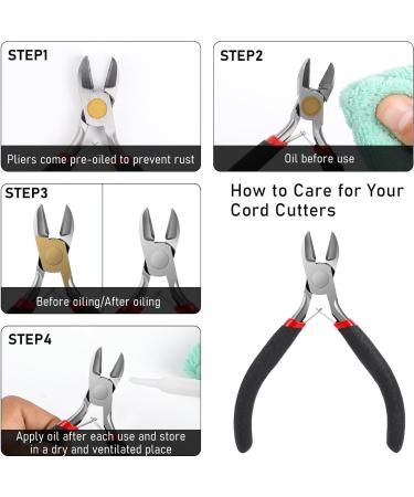 Wire Cutters Small Side Cutters for Crafts Flush Cutting Pliers for Jewelry Making Wire Pliers Floral Wire Cutters Tools for Floral Guitar Strings Cut Needs - Buy Online on SooperMarket.com