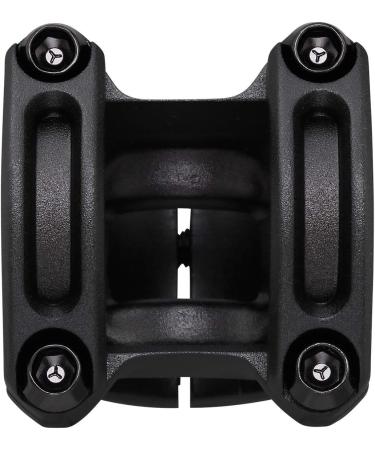 Spank Spoon 350 Stem Black 45mm - Chamfered Bar Clamp, Ultra-Short Stack Height - ASTM 5 Rated for All Mountain, Enduro, Trail, Free Ride, DJ, E-Bikes - Buy Online on SooperMarket.com
