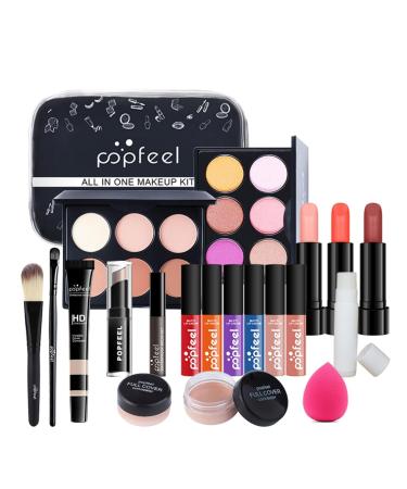 FantasyDay Multifunctional Makeup Gift Set - All-in-One Cosmetic Kit for Face Eyes & Lips - Eyeshadow Palette Lipstick Rouge Mascara & Brush Case - Buy Online on SooperMarket.com