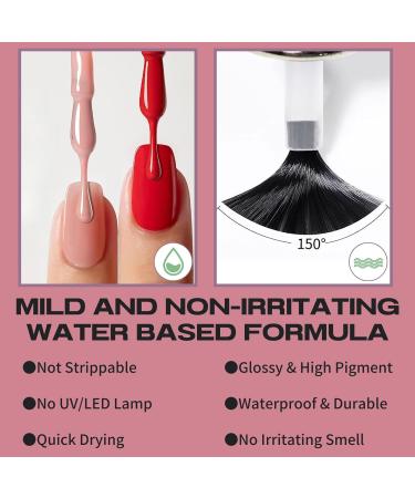 TBeautfave Dusty Pink Nail Polish Quick Dry Nail Polish Long Lasting Nail Varnish Pastel Nail Polish Non-Toxic Water Based Formula Breathable Nail Polish for Home DIY Nail Art PalePinkishGrey - Buy Online on SooperMarket.com