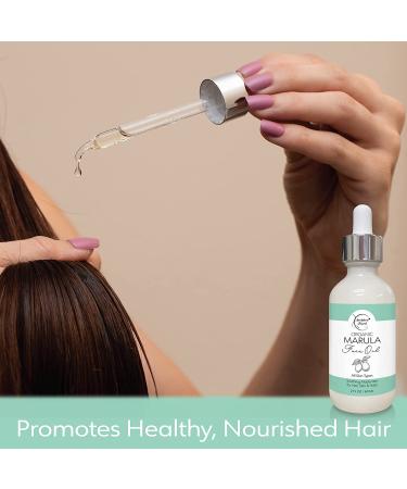Organic Marula Oil for Face - Luxury Facial Oil for Women | Moisturizer for Skin, Hair & Nails - 2oz by Brookethorne Naturals - Buy Online on SooperMarket.com