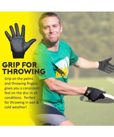 Friction Gloves - Ultimate Frisbee Gloves - Rubberized Palm & Fingers for Amazing Grip in All Conditions - Play Your Best in Any Weather Adult XS - Buy Online on SooperMarket.com