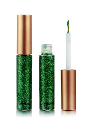 DekRion Glitter Eyeliner Green Giltter Eyeliner  Long-lasting Waterproof Eyeliner Eye Glitter Makeup  Silver  Gold  Pink Green High-pigmented Colorful Glitter Eyeliner Liquid 07Green