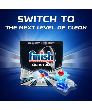 Finish Quantum 25ct with Finish Jet-Dry Rinse-Aid 8.45oz - Ultimate Dishwasher Cleaning Bundle - Buy Online on SooperMarket.com