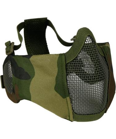Buy Aoutacc Foldable Airsoft Mask - Half Face Mask with Ear Protection for War Games Hunting & Paintball - International Shipping Available - Buy Online on SooperMarket.com