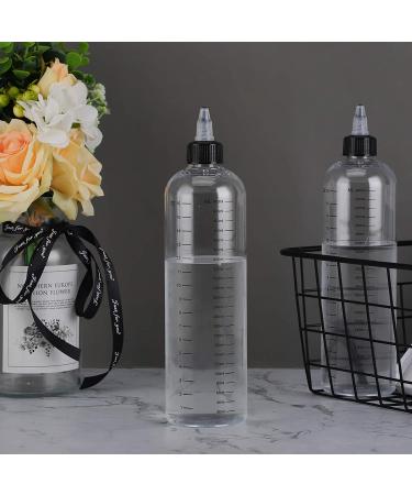 Segbeauty 16.9oz Measured Hair Dye Bottles with Twist-On Tip Cap - 2pcs 500ml Refillable Applicator Bottles for Hair Color Dyeing - Buy Online on SooperMarket.com