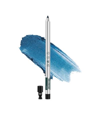YES.EYE DO Gel Eyeliner Waterproof Smudgeproof Retractable Eyeliner Gel with built-in sharpener Colored Glitter Eyeliner Highly Pigmented and Creamy (Ocean)