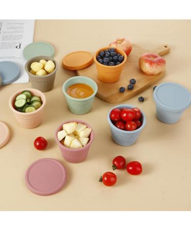 Pandaear 12-Piece Silicone Baby Food Storage Set | 4 oz Porridge Freezing Containers with Airtight Lids - Ideal for Complementary Baby Food - Buy Online on SooperMarket.com
