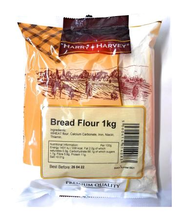 Harry Harvey 1kg Bread Flour Professional Bakers Flour