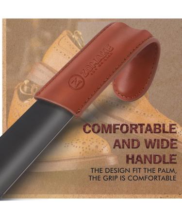 ZOMAKE Metal Shoe Horn Long Handle for Seniors - Set of 2 | Travel Shoe Horn for Kids - 7.5 & 16.5 Sizes - Buy Online on SooperMarket.com
