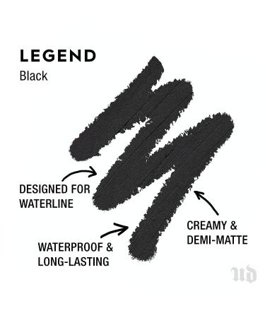 Urban Decay 24/7 Waterline Eye Pencil Legend - Black Demi-Matte Eyeliner - Buy Online on SooperMarket.com