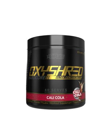 EHPlabs OxyShred Hardcore Thermogenic Pre Workout Shredding Supplement - Promotes Shredding Energy Booster Pre-Workout Mood Booster - Cali Cola 40 Servings