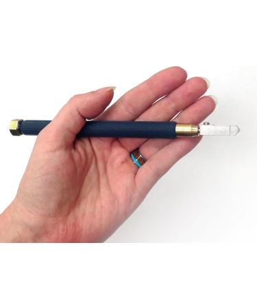 Toyo TC10B Brass Oil-Fed Pencil Glass Cutter - Precision Tool for Stained Glass and Art Projects - Buy Online on SooperMarket.com