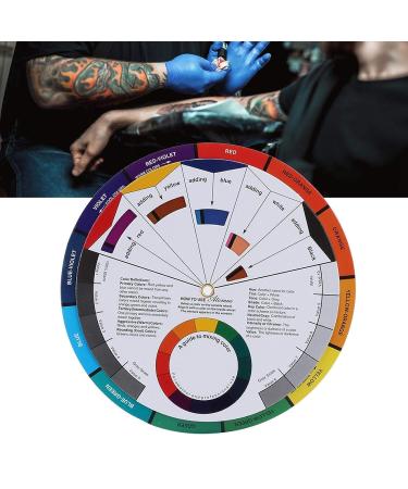 Multi-Color Tattoo Color Wheel Guide for Art Classroom & Business - Buy Online on SooperMarket.com