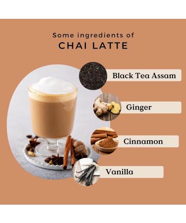 Chai Latte Organic Premium Loose Leaf Tea 100g (50 Cups) | Sugar Free Masala Chai Spiced Black Loose Leaf Tea REPLANTEA - Buy Online on SooperMarket.com