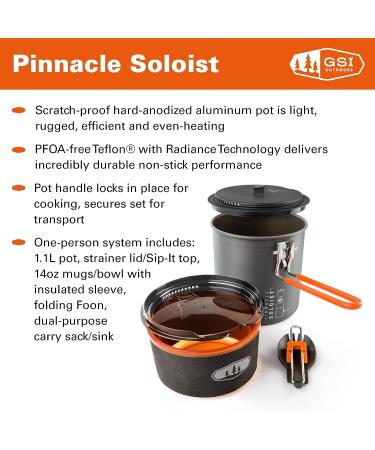 GSI Outdoors Pinnacle Soloist Kitchen Kit - Multi-Colour (Best for Camping & Backpacking) - Buy Online on SooperMarket.com