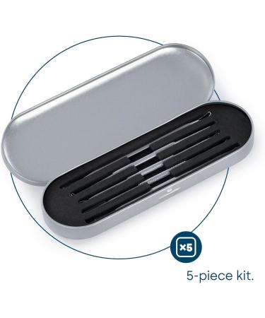 LIVIVO 5pc Blackhead Remover Kit Safe and Effective for Extracting Blackheads Whiteheads Comedones Acne Pimples Spots Milia and Blemishes for Perfect Clear and Smooth Skin Complexion - Buy Online on SooperMarket.com