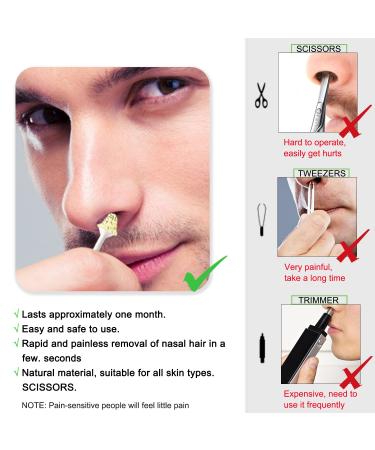 Nose Wax Kit for Men & Women - Hair Removal for Nose & Ear - 50g Wax Beads, 20 Applicators, 10 Paper Cups, 10 Mustache Guards - Buy Online on SooperMarket.com