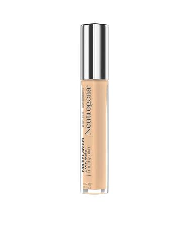 Neutrogena Healthy Skin Radiant Brightening Cream Concealer | Lightweight Perfecting Concealer | Bisque Light/Medium 02 | Non-Comedogenic Formula | 0.24 oz - Buy Online on SooperMarket.com
