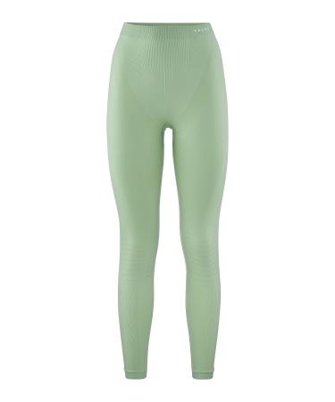 Falcon women warm long function underpants for mild to cold temperatures warm sport underwear quick -drying breathable functional material 1 piece of green (quiet green 7378) XL